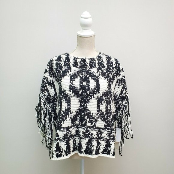 1.STATE Pullover Poncho Sweater, Size Large - Picture 2 of 9